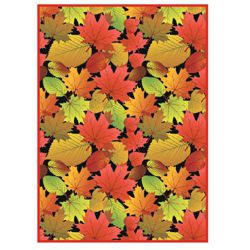 Fall Leaves Microfibre Towel - 20" x 28"